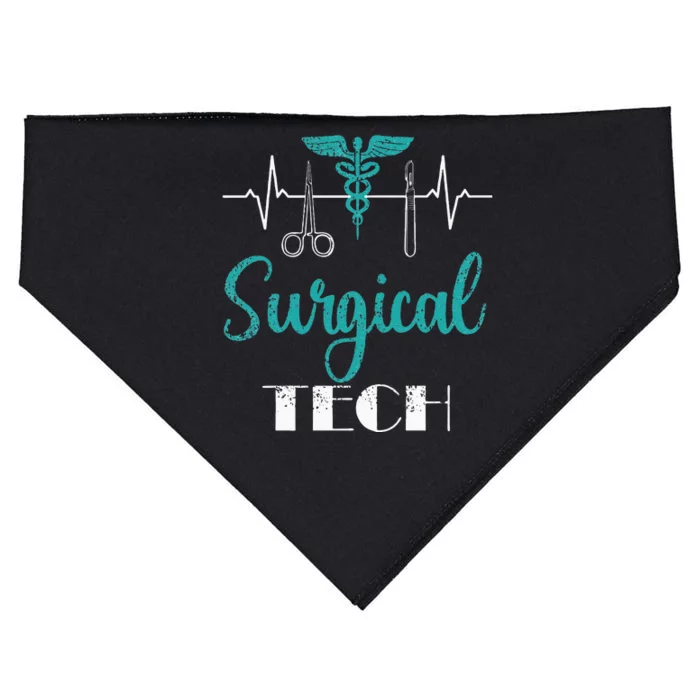 Scrub Tech Surgical Tech Week Technologist Technicians EKG USA-Made Doggie Bandana