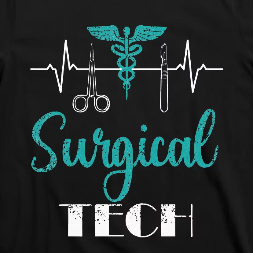 Scrub Tech Surgical Tech Week Technologist Technicians EKG T-Shirt