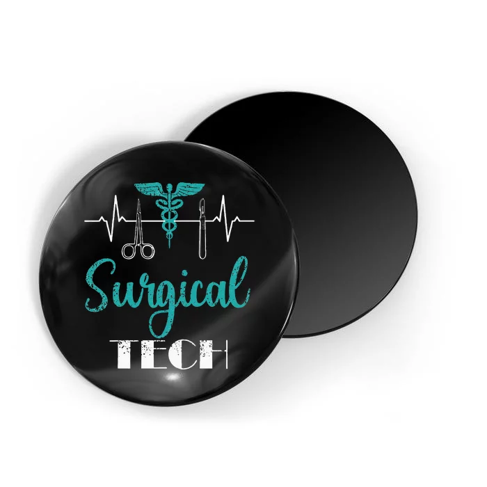 Scrub Tech Surgical Tech Week Technologist Technicians EKG Magnet