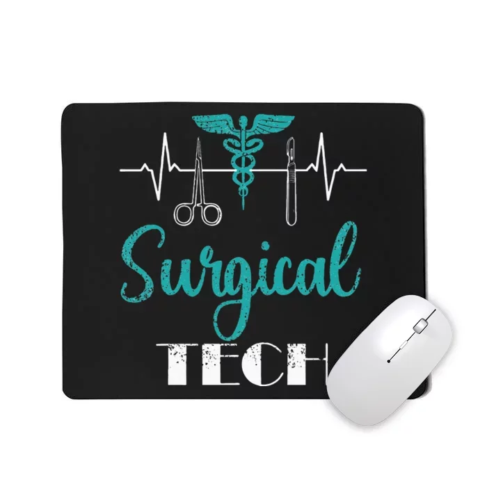 Scrub Tech Surgical Tech Week Technologist Technicians EKG Mousepad