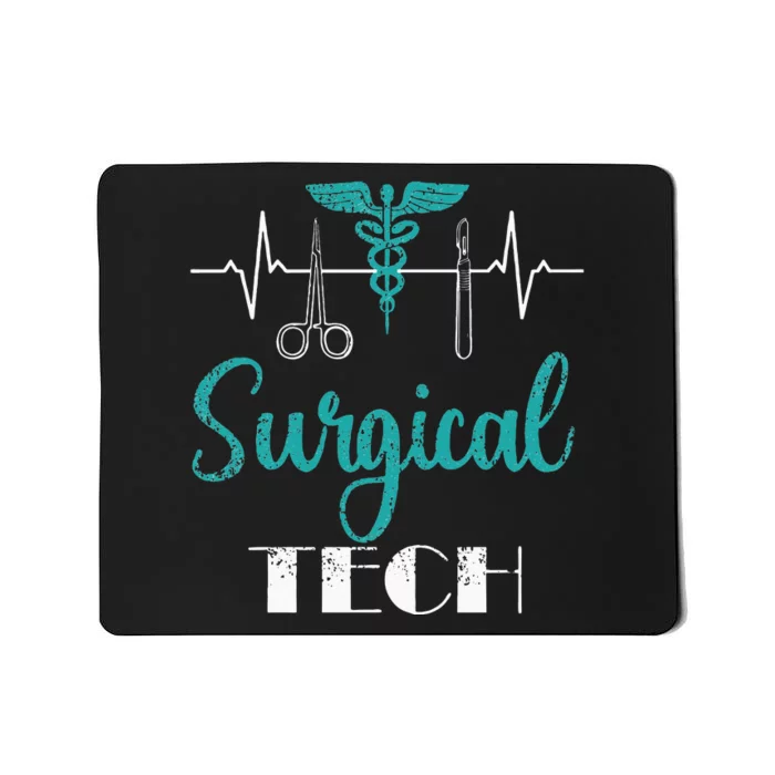 Scrub Tech Surgical Tech Week Technologist Technicians EKG Mousepad