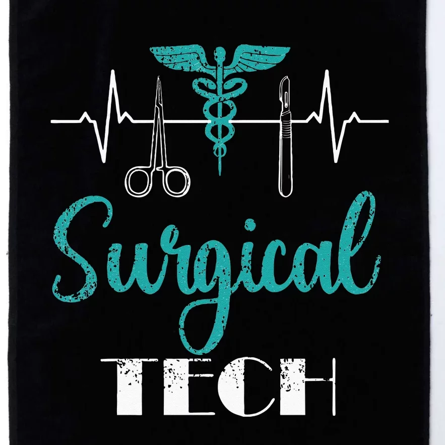 Scrub Tech Surgical Tech Week Technologist Technicians EKG Platinum Collection Golf Towel