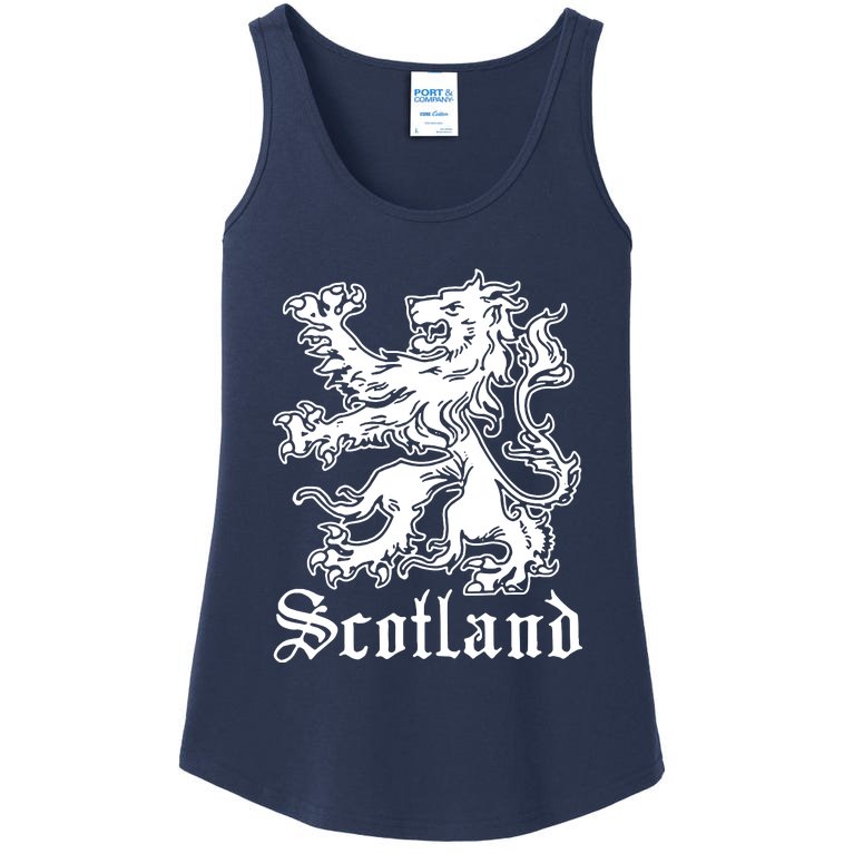 Scotland T Shirt Scotland Flag Shirt Vintage Scotland Soccer Shirt Scottish Lion Crest Ladies Essential Tank