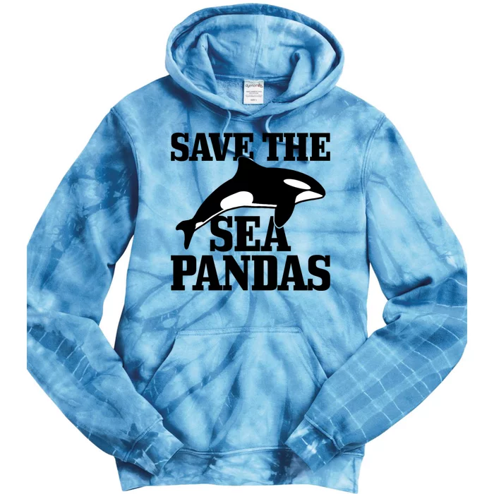 Save The Sea Pandas Orca Killer Whale Funny Gift Tie Dye Hoodie