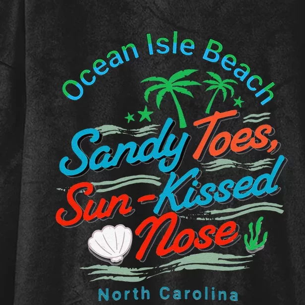 Sandy Toes Sun Kissed Nose At Oib Hooded Wearable Blanket