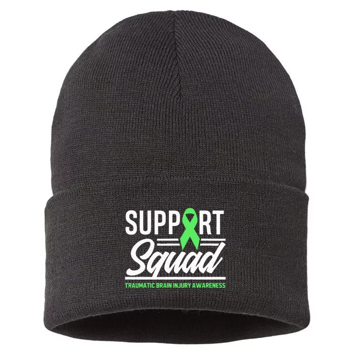 Support TBI Support Squad Traumatic Brain Injury Awareness Sustainable Knit Beanie