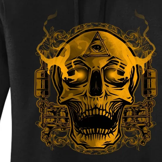 Skull Tattoo Women's Pullover Hoodie