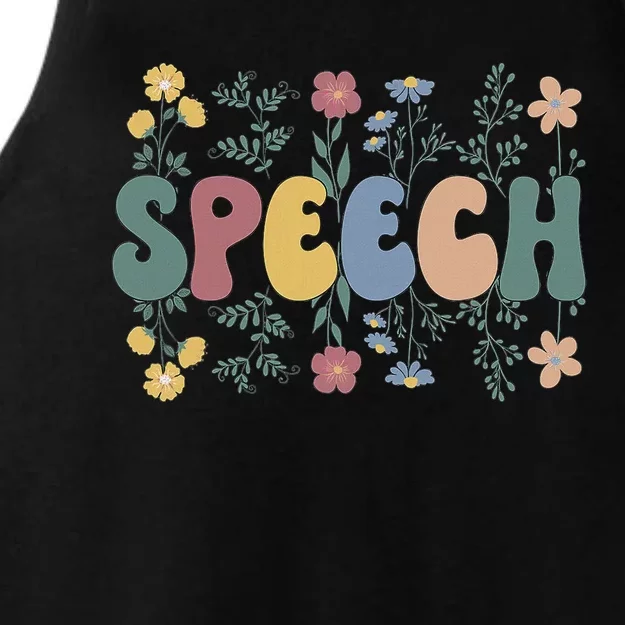 Speech Therapists Speech Language Pathologist Slp Ladies Tri-Blend Wicking Tank