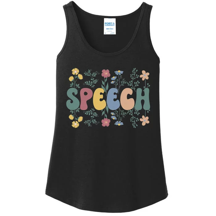 Speech Therapists Speech Language Pathologist Slp Ladies Essential Tank