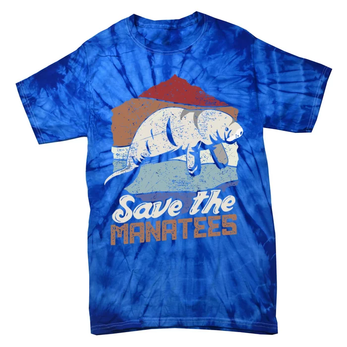 Save The Sea Cow Atee Sea Potatoes Gift Design Idea Gift Tie-Dye T-Shirt