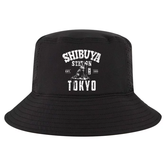 Shibuya Train Station Hachiko Akita Inu Japanese Kanji Japan Cool Comfort Performance Bucket Hat