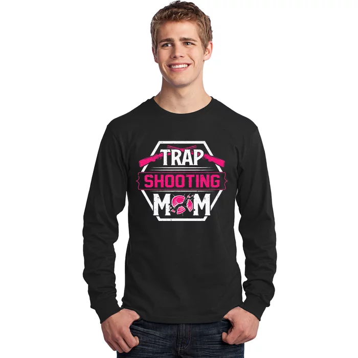 Skeet Trap Shooting Mom funny sport Mother's Day Long Sleeve Shirt