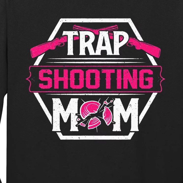 Skeet Trap Shooting Mom funny sport Mother's Day Long Sleeve Shirt