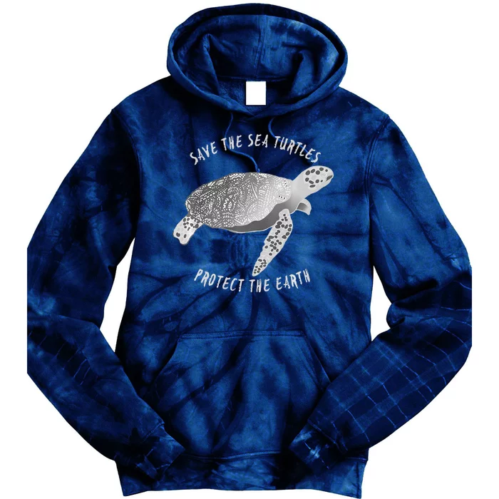 Save The Sea Turtles Protect The Earth Ocean Tie Dye Hoodie