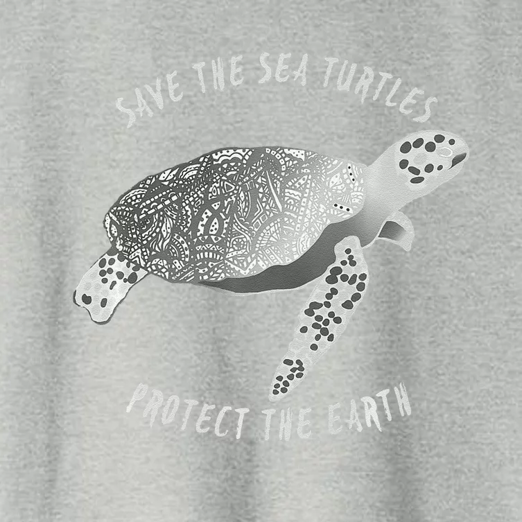 Save The Sea Turtles Protect The Earth Ocean Women's Crop Top Tee