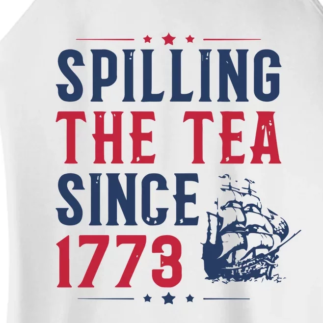 Spilling The Tea Since 1773 History Teacher Gift Funny History Teacher Women’s Perfect Tri Rocker Tank