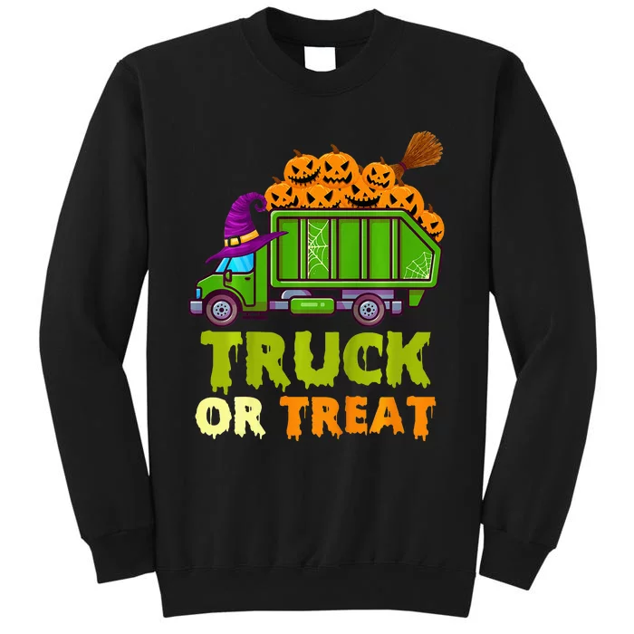 Spooky Trash Truck Halloween Decor Sweatshirt