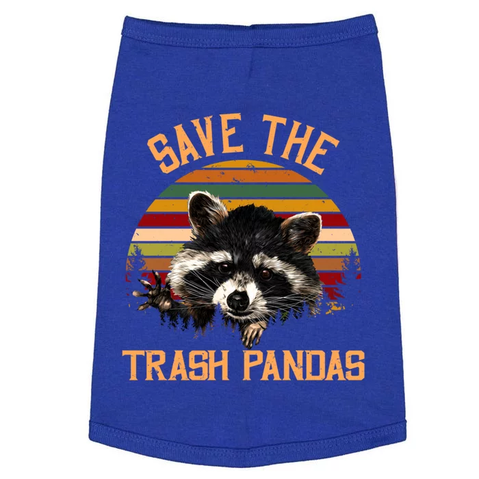 Save The Trash Pandas Raccoon Gift Raccoon Animal Funny Gift Doggie Tank