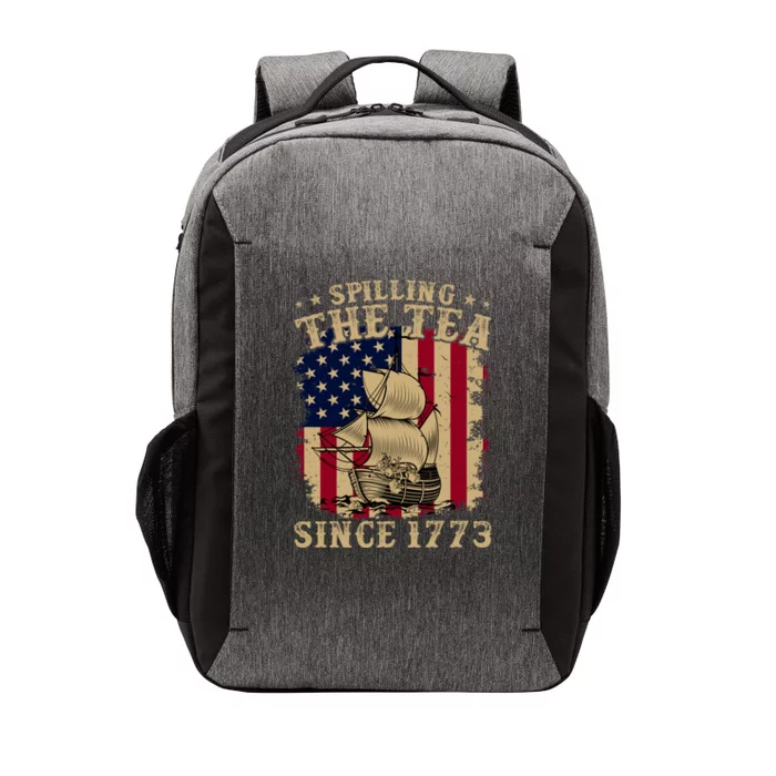 Spilling The Tea Since 1773 Vintage Us History Teacher Vector Backpack