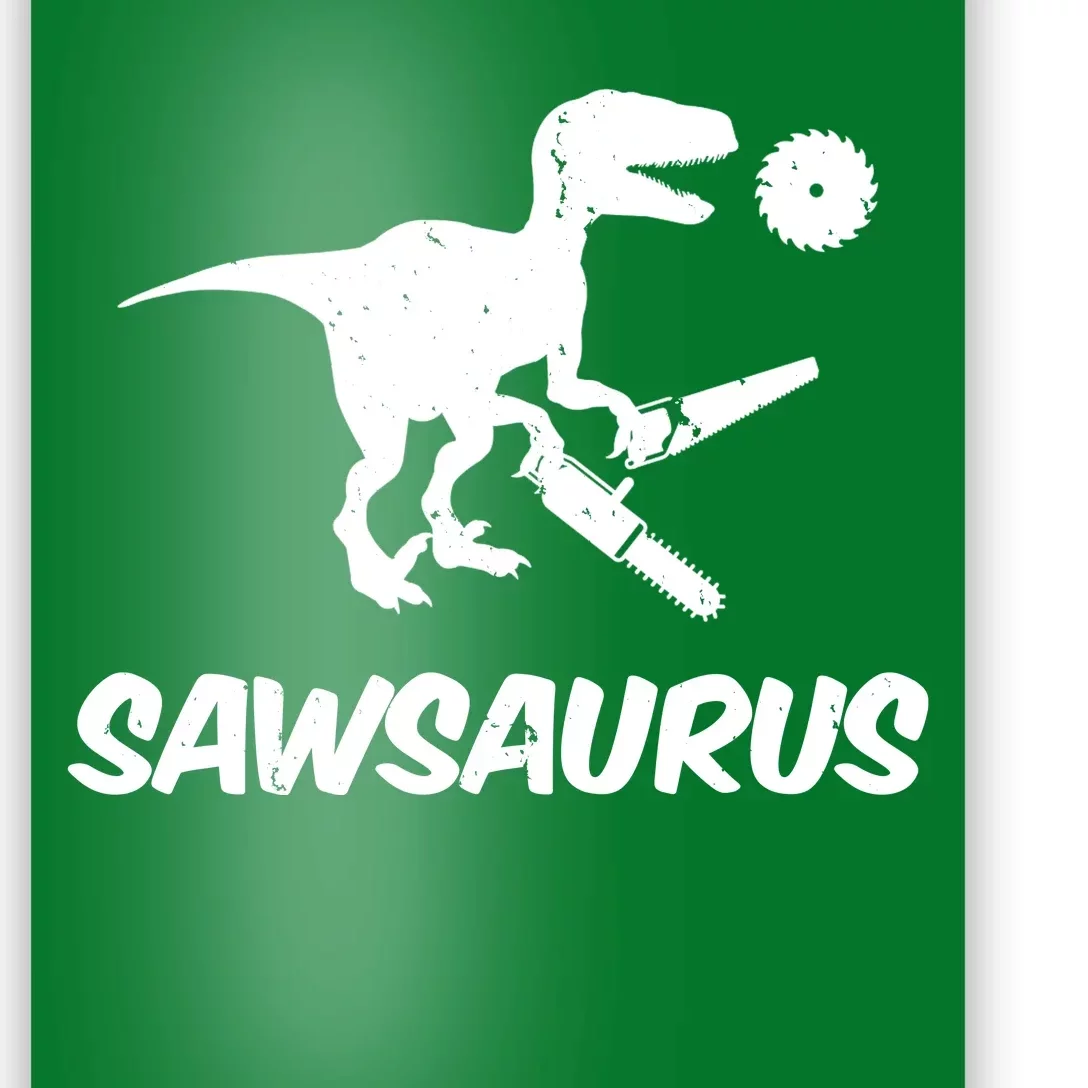 Sawsaurus TRex Tyrannosaurus Rex Funny Poster