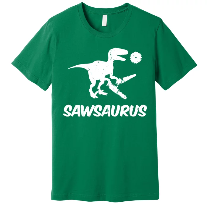 Sawsaurus TRex Tyrannosaurus Rex Funny Premium T-Shirt