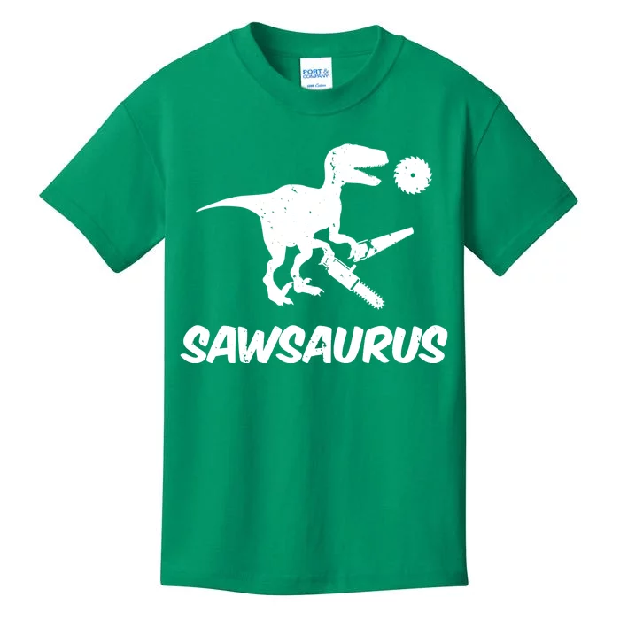 Sawsaurus TRex Tyrannosaurus Rex Funny Kids T-Shirt