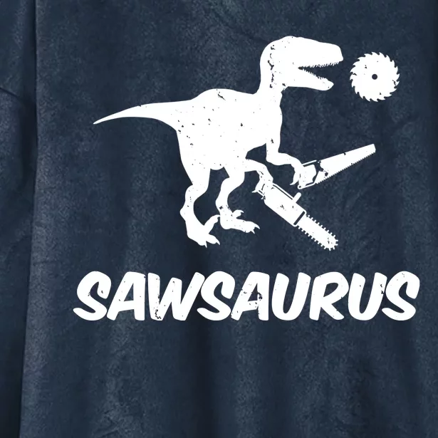 Sawsaurus TRex Tyrannosaurus Rex Funny Hooded Wearable Blanket