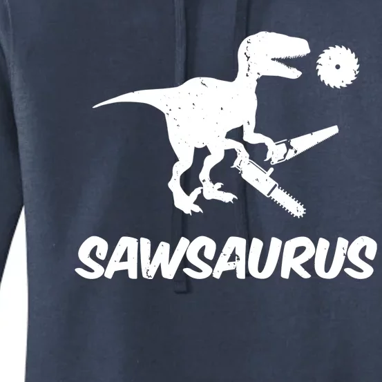 Sawsaurus TRex Tyrannosaurus Rex Funny Women's Pullover Hoodie