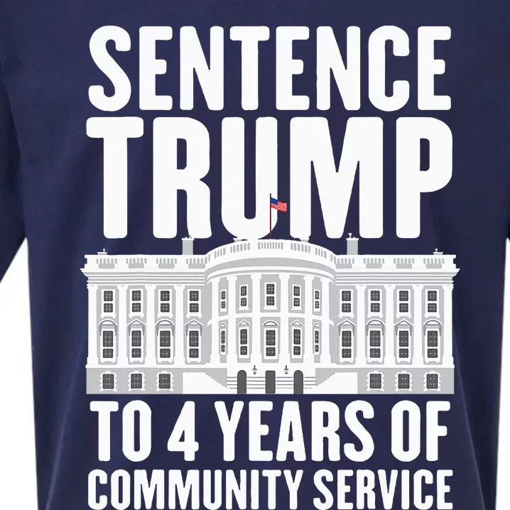 Sentence Trump To 4 Years Of Community Service Voting Trump Sueded Cloud Jersey T-Shirt