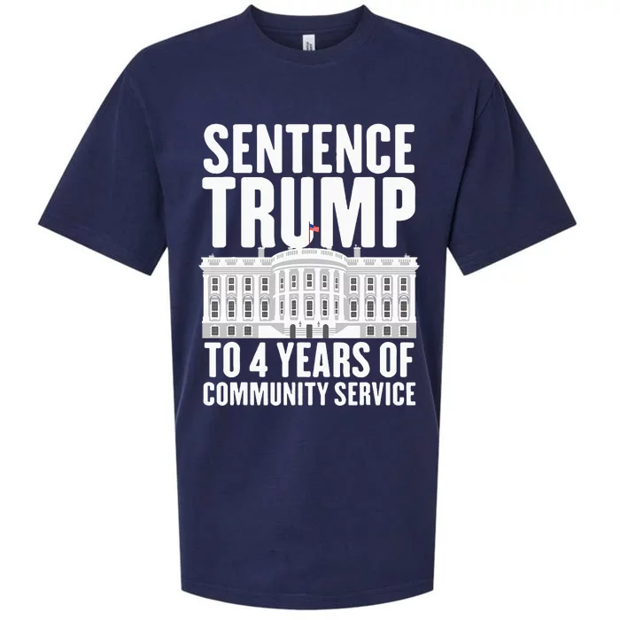 Sentence Trump To 4 Years Of Community Service Voting Trump Sueded Cloud Jersey T-Shirt