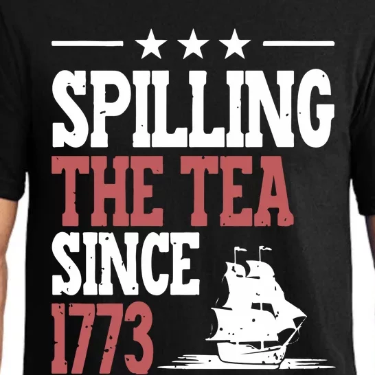 Spilling The Tea Since 1773 Funny History Teacher Pajama Set