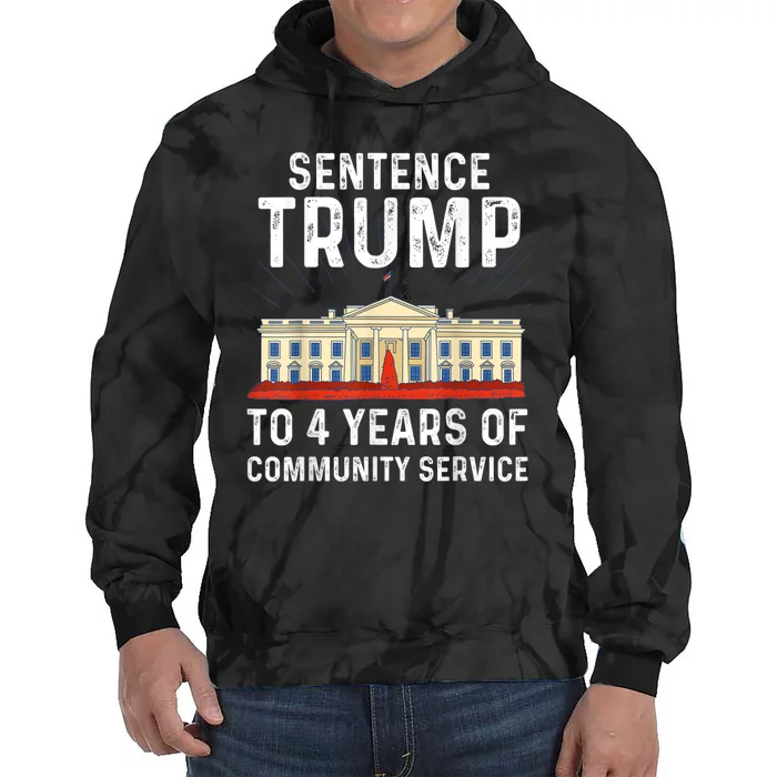 Sentence Trump To 4 Years Of Community Service Tie Dye Hoodie