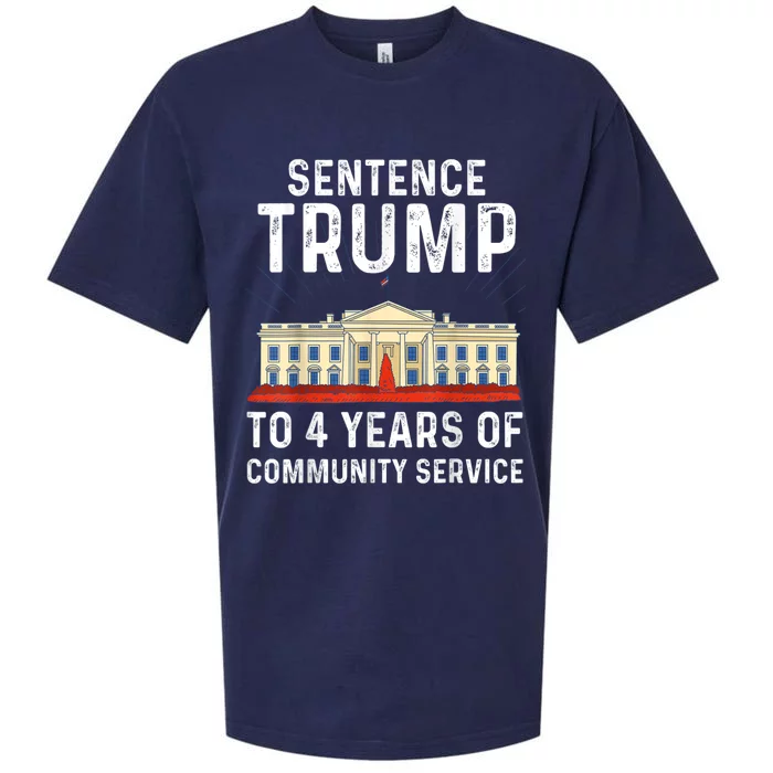 Sentence Trump To 4 Years Of Community Service Sueded Cloud Jersey T-Shirt