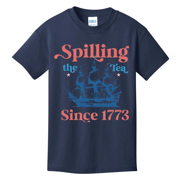 Spilling The Tea Since 1773 Kids T-Shirt