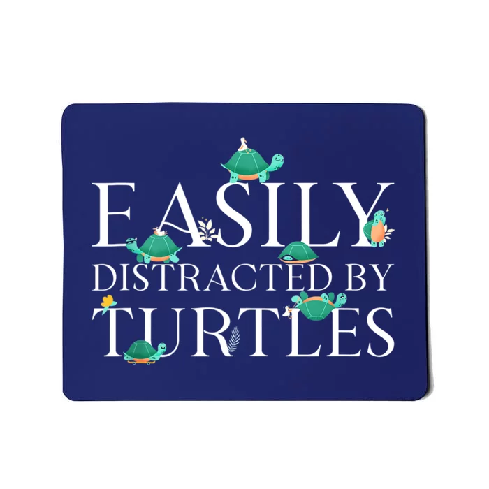 Sea Turtle Tortoise Easily Distracted By Turtles Mousepad