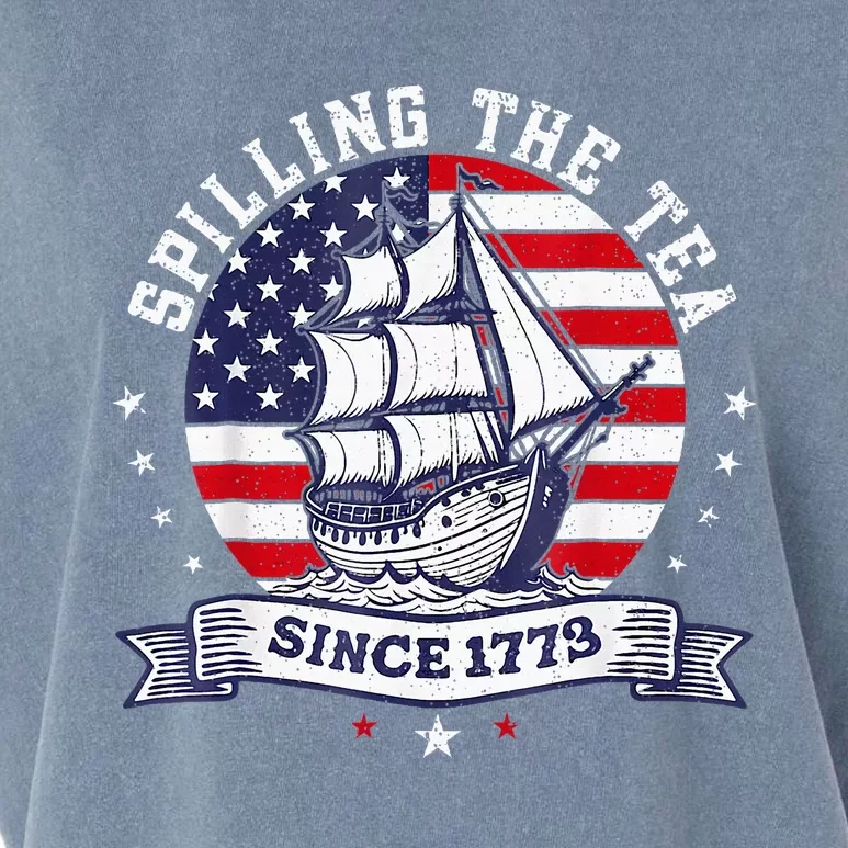 Spilling The Tea Since 1773 History Teacher Garment-Dyed Women's Muscle Tee