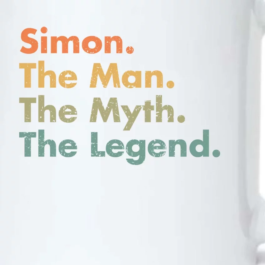 Simon The The Myth The Legend Dad Grandpa Gift Black Color Changing Mug