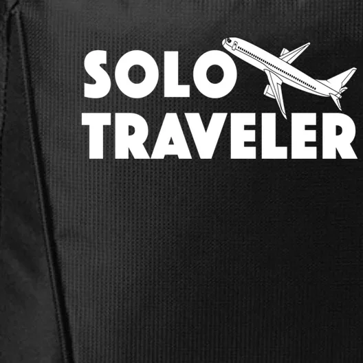 Solo Travel Traveler Rv Camper Road Trip Funny Gift City Backpack