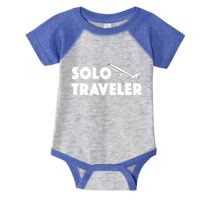 Solo Travel Traveler Rv Camper Road Trip Funny Gift Infant Baby Jersey Bodysuit