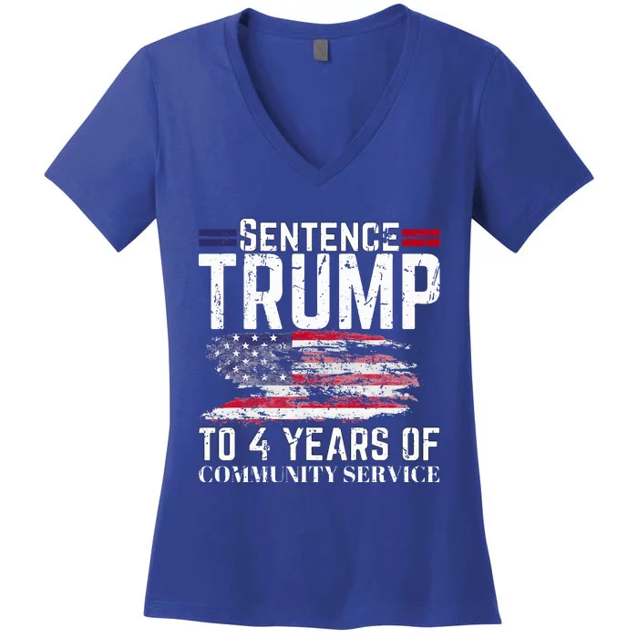 Sentence Trump To 4 Years Of Community Service Women's V-Neck T-Shirt