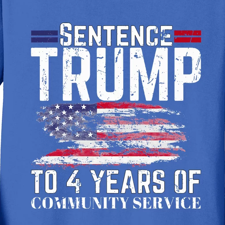 Sentence Trump To 4 Years Of Community Service Kids Long Sleeve Shirt