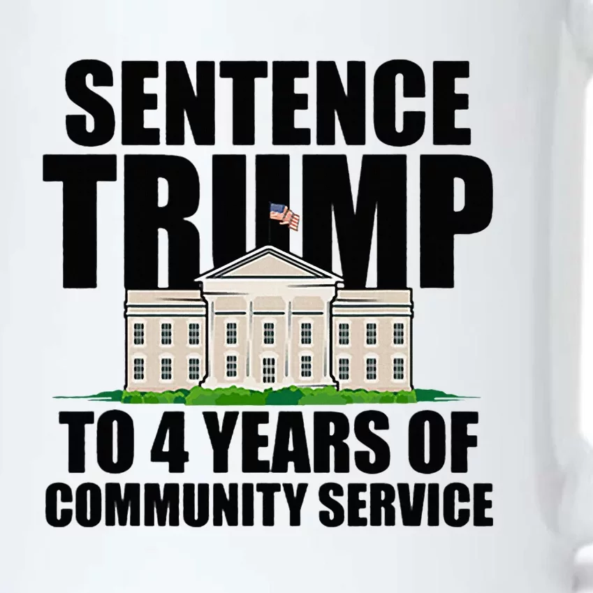 Sentence Trump To 4 Years Of Community Service Black Color Changing Mug