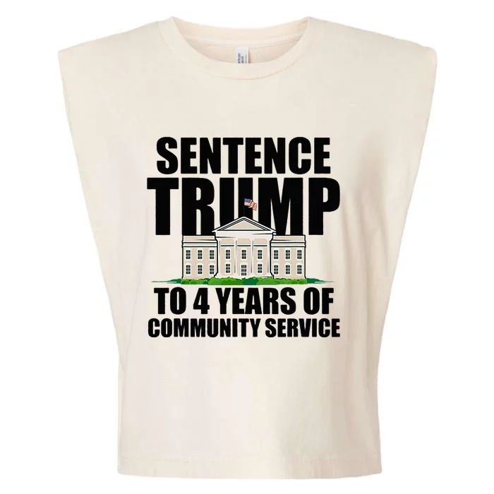 Sentence Trump To 4 Years Of Community Service Garment-Dyed Women's Muscle Tee