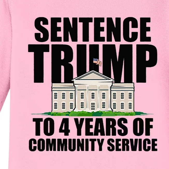 Sentence Trump To 4 Years Of Community Service Baby Long Sleeve Bodysuit