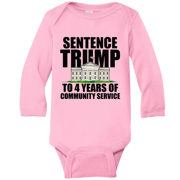 Sentence Trump To 4 Years Of Community Service Baby Long Sleeve Bodysuit