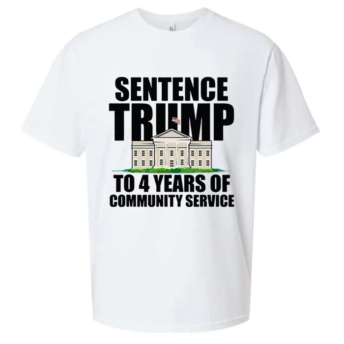 Sentence Trump To 4 Years Of Community Service Sueded Cloud Jersey T-Shirt