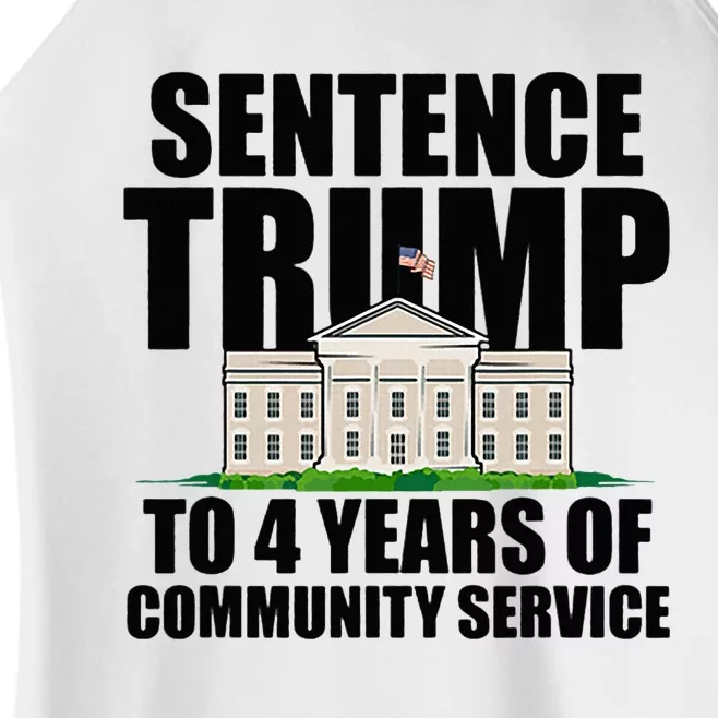 Sentence Trump To 4 Years Of Community Service Women’s Perfect Tri Rocker Tank