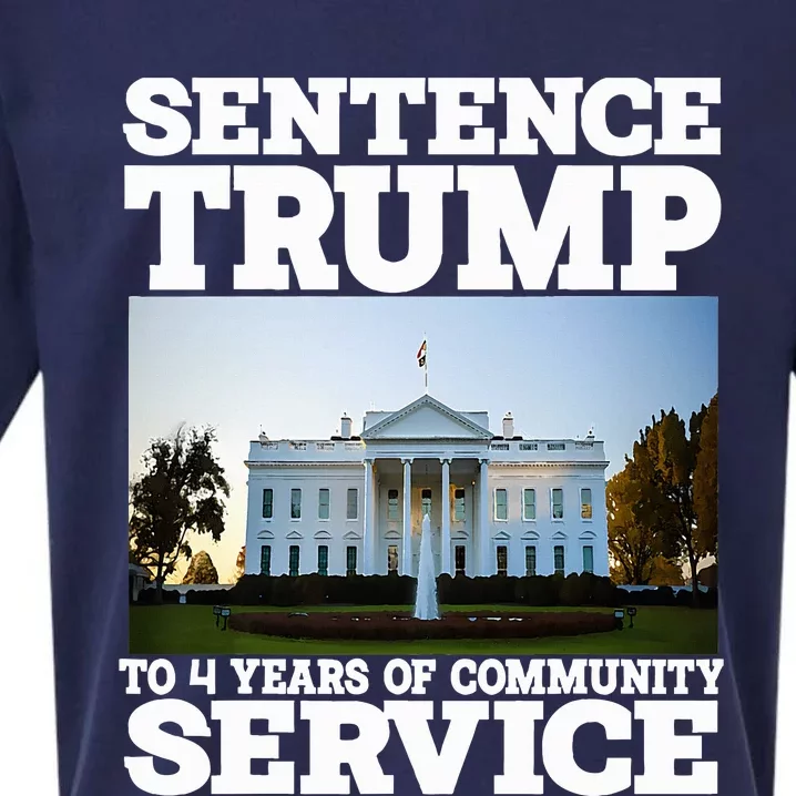 Sentence Trump To 4 Years Of Community Service White House Sueded Cloud Jersey T-Shirt