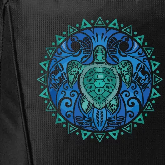 Sea Turtle Tribal Hawaiian Hawaii Turtles Lover Gift City Backpack