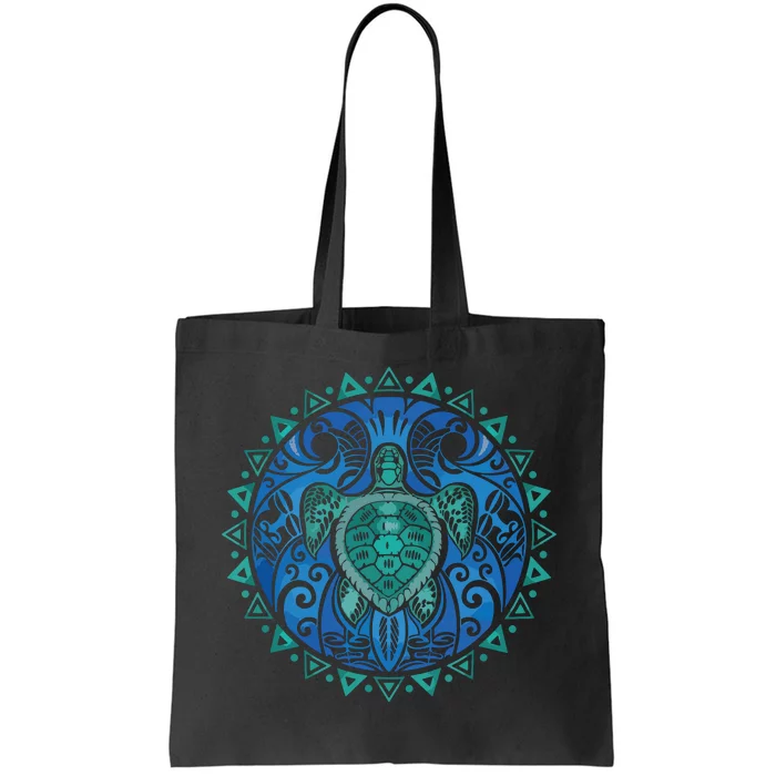 Sea Turtle Tribal Hawaiian Hawaii Turtles Lover Gift Tote Bag